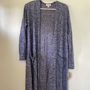 Lularoe Sarah cardigan med blueish purple soft new